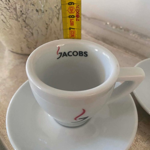 Jacobs collectible espresso coffee cups set of 2 like new