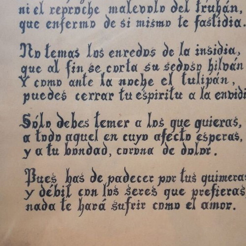 Three original poems used, mystery literary archive in French, Spanish, Italian