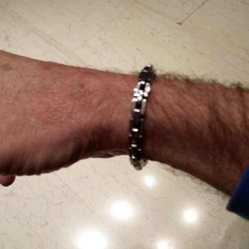 Men's chain bracelet stainless steel 20.5 cm like new