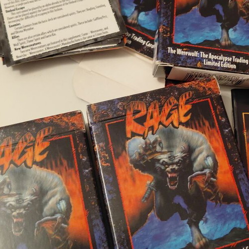Rage The Werewolf The Apocalypse TCG Limited Edition 3 Decks like new