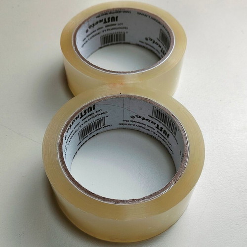 JustNote Packing Tape Set 2 38mm x 66m New Transparent