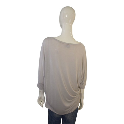 Lauren Moshi Tunic Shirt used, eagle graphic, small, grey