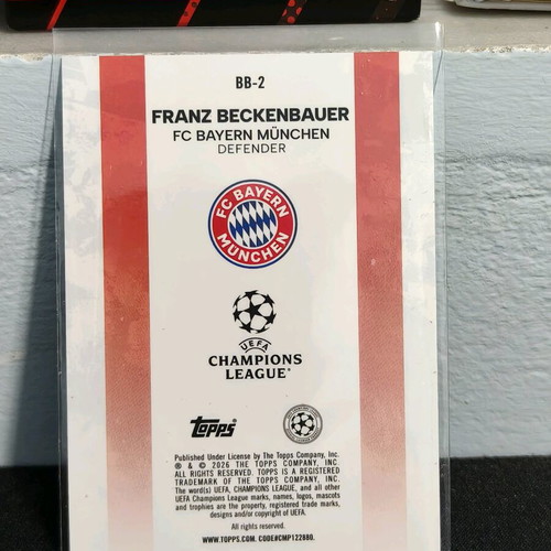 2025-26 Topps UCC Flagship Franz Beckenbauer FC Bayern Munchen card new