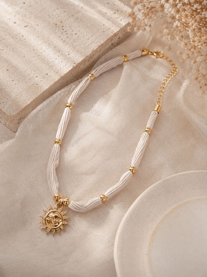 Summer necklace with sun new