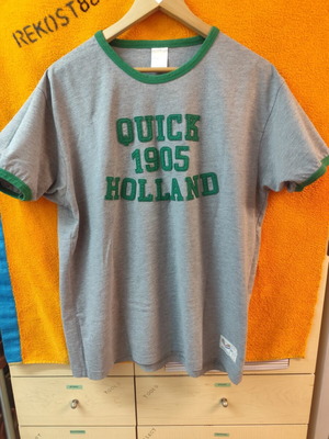 Quick T-shirt used, size L, gray and green