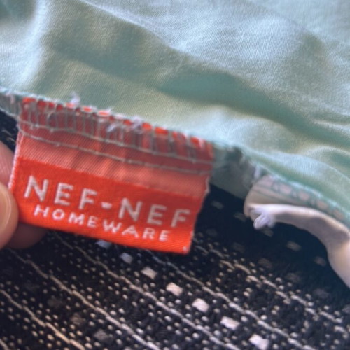 Nef Nef pillowcases set of 2 like new, light green