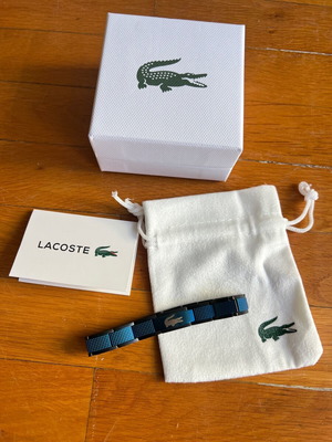 Lacoste steel bracelet new, blue, 19cm