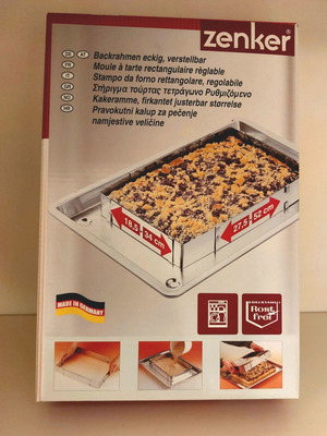 Zenker Adjustable Rectangular Pastry Ring new