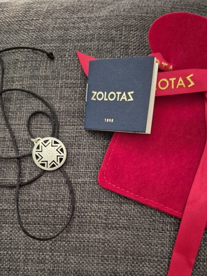 Zolota pendant silver 925 like new, black