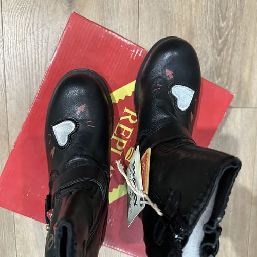 Replay children's leather boots size 35, new