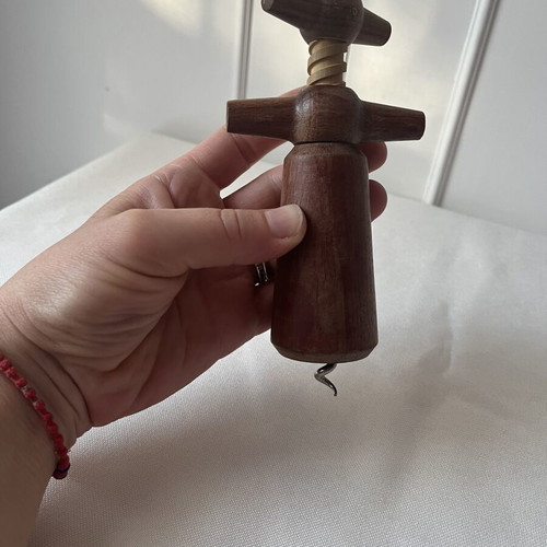 Vintage wooden corkscrew Danish design 60s like new