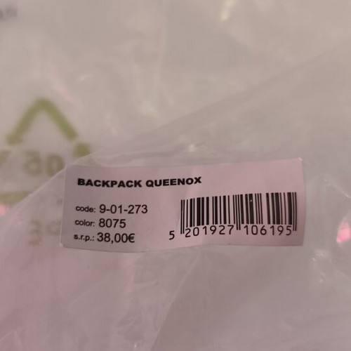 Polo Queenox backpack, pink rose gold glitter