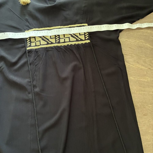 Kaftani black dress with gold embroidery like new