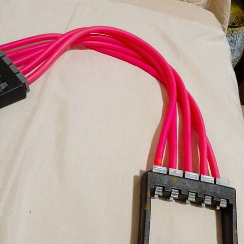 Elastic Chest Expander with Pink Bands like new