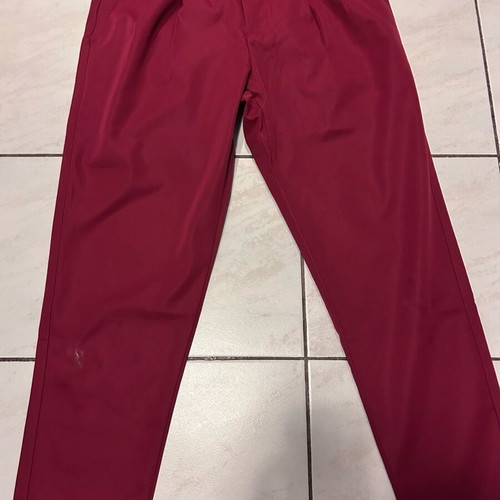 Pants with pleats used, red, size M