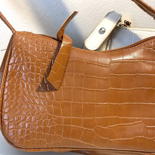 Shein two shoulder bags, white and brown