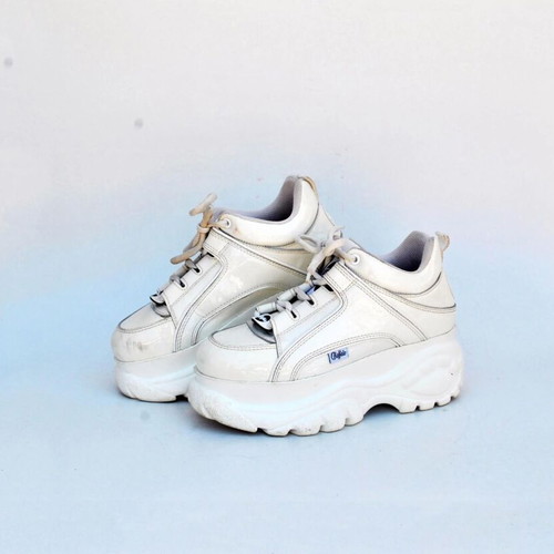 Buffalo white chunky platform sneakers size 37 Y2K