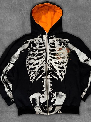 Ed Hardy Zip-Up jacket like new, size L fitting M