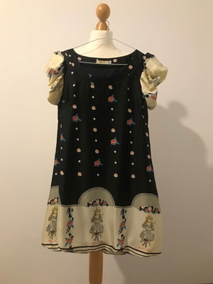 Baloon mini dress polyester soft, lightweight, new