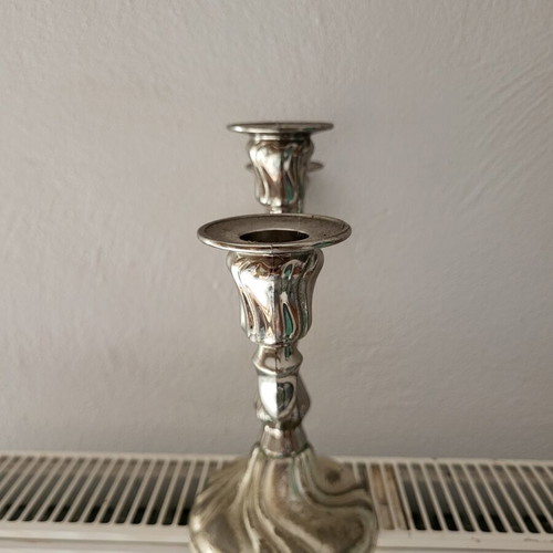 Quist W.-Germany vintage silver-plated three-arm candlestick