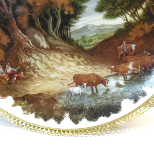 Porcelain decorative plate West Germany Furstenberg used