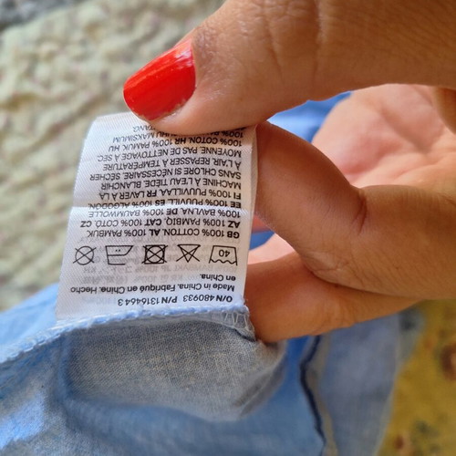 Cotton denim shirt for newborn, like new, H&M baby girl