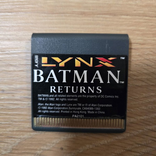 Batman Returns Atari Lynx game used, action