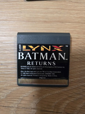 Batman Returns Atari Lynx game used, action