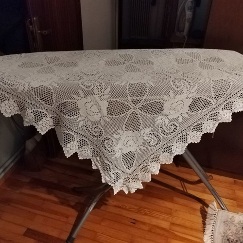 Handmade crochet tablecloth new