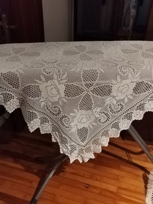 Handmade crochet tablecloth new