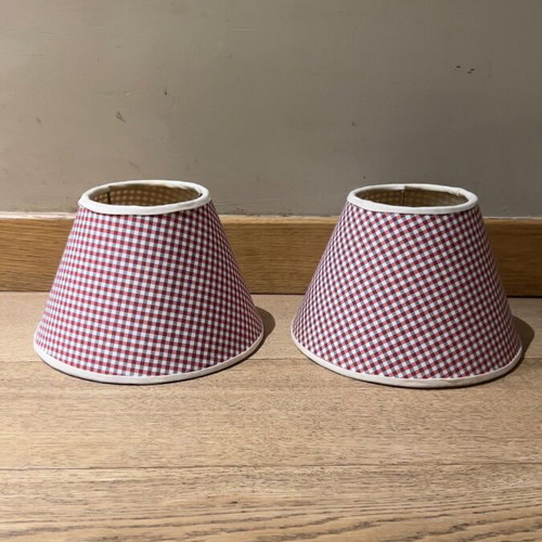 Set of 2 fabric lampshades for table lamps new