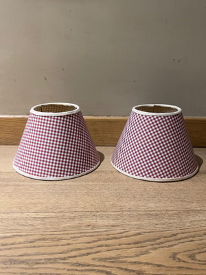 Set of 2 fabric lampshades for table lamps new