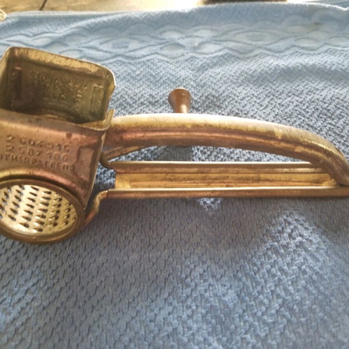 Mouli vintage cheese grater used, made in France
