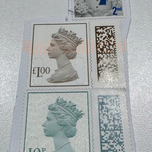 Collectible British stamps like new for airmail correspondence