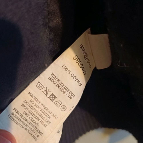 Bomber thick jacket Attrattivo like new, black, 100% cotton