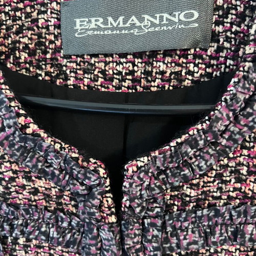 Ermanno Scervino cropped tweed jacket, multicolor