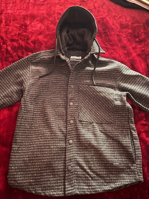 Zara men's jacket like new, black and gray, size S