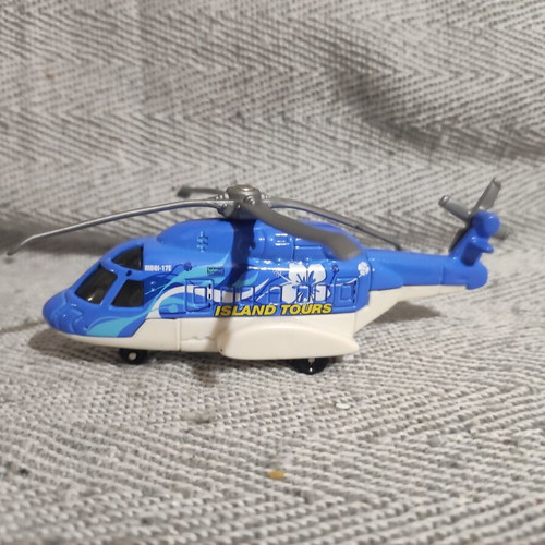 Matchbox Mission Chopper Island Tours helicopter used, 11cm, 2003