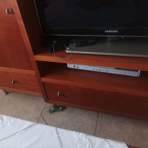 Bookcase cabinet like new with storage space and drawers