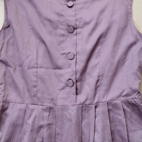 H&M summer dress used, purple lilac, cotton lining, size L