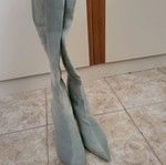 H&M denim boots new, knee-high, size 40