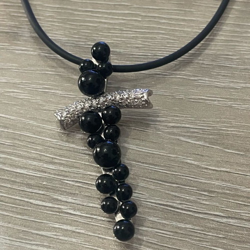 Stavros necklace silver 925 with semi-precious stones used