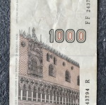 Banknote used, as shown