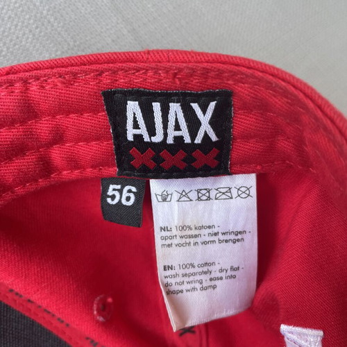 Ajax Amsterdam Official Merchandise Jockey Hat used, red