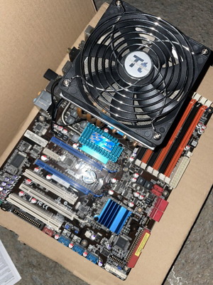 Asus P6TSE μητρική πλακέτα με CPU Xeon X5675 και cooler Thermaltake μεταχειρισμένη