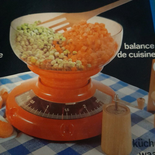 Kitchen scale '80s new, analog up to 3 kg