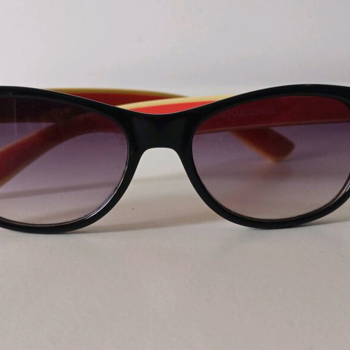 OJO kids sunglasses used, black and multicolor