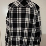 H&M Women's Checked Shirt Black and White like new, size L