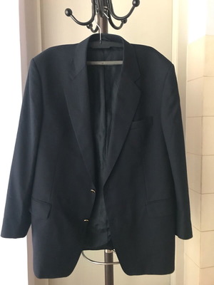 Scabal men's jacket size 58 100% wool like new, navy