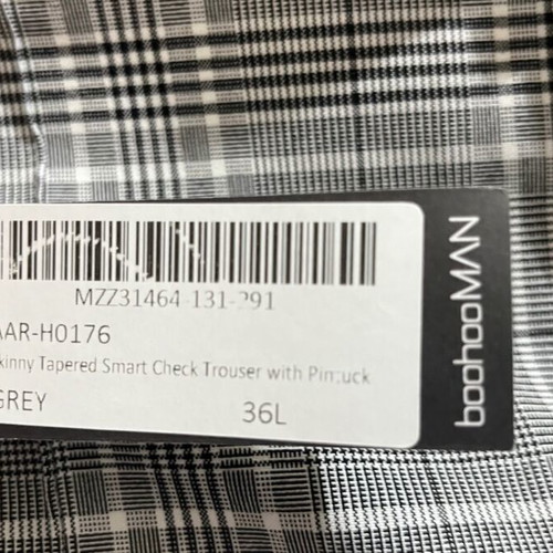 Suit pant grey checked